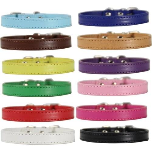 Hot Sale Multicolor Leather Safety Personalized Chihuahua Necklace Small Cats Leash Cat Harness Pupply Collar Pet Accesories
