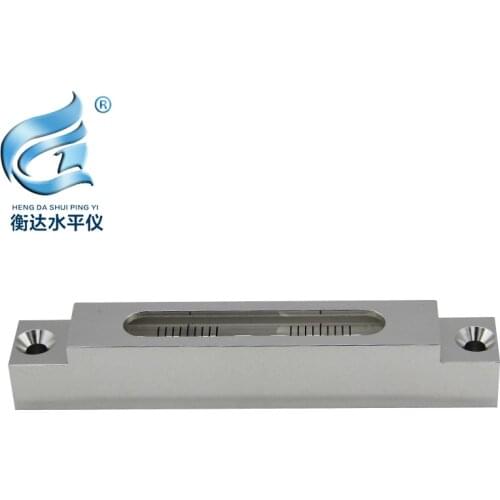 Metal spirit level bubble with mounting hole long strip spirit level