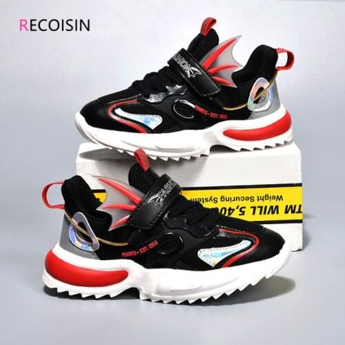 RECOISIN Fashion Casual Children Shoes Breathable Mesh Sports Shoes For Boys Running Sneakers Kids Shoes Boys Chaussure Enfant