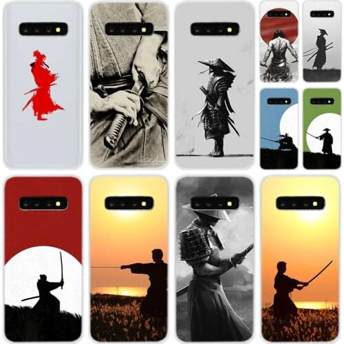 Soft Silicone Case For Samsung Galaxy S21 S20 Uitra S10 S9 S8 Plus Lite Ultra S20fe S10e S7Edge Japan The samurai Ninja