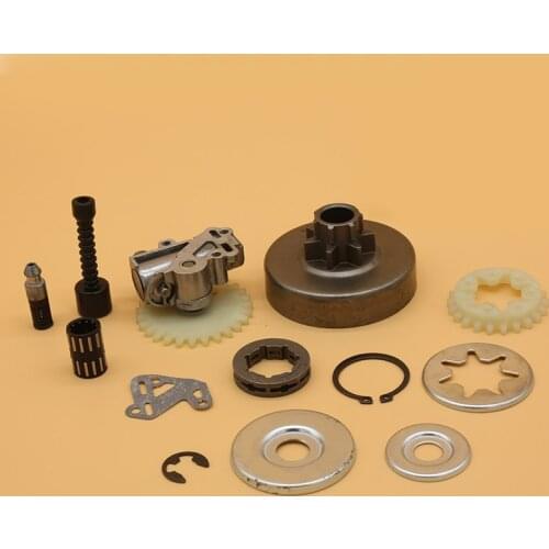 3/8" Clutch Drum Sprocket Rim Oil Pump Filter Line Washer For Stihl MS380 MS381 Chainsaw Spare Parts 1119 0007 1003