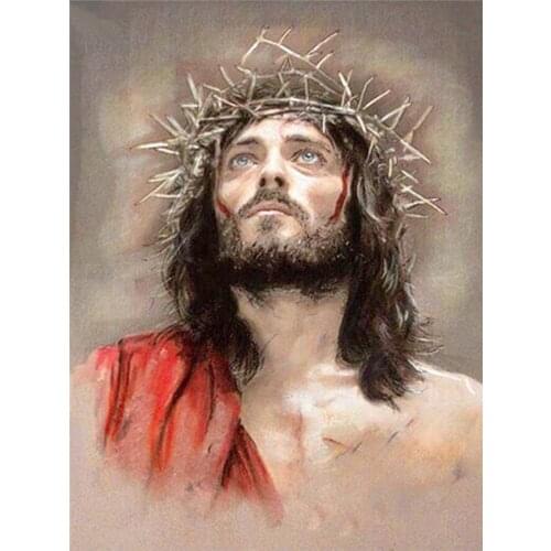 Religious Figure Christ Diamond Painting Round Full Drill Portrait Nouveaute DIY Mosaic Embroidery 5D Cross Stitch Home Decor