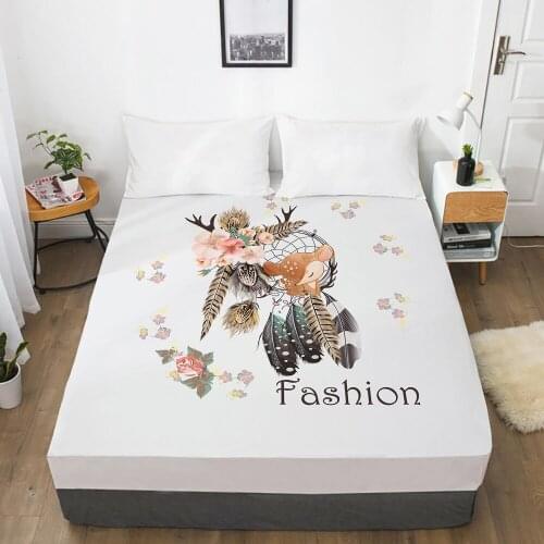 Luxury Elastic fitted sheet bed sheet With An Elastic Band Nordic Mattress Cover Bed cover for home Dreamcatcher fashion