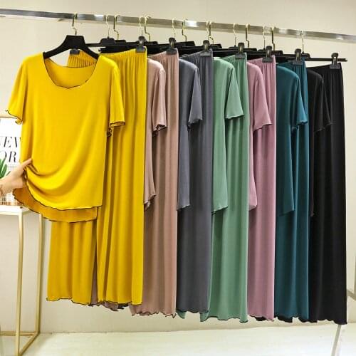 Sailor moon pijama mujer pajamas women Summer home suits New Short Sleeve Trousers Home Wear Loose Plus Size pyjama pour femme