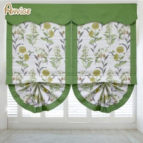 2 Colors Natural Curtains Roman Blind Cotton Fabric Roman Blinds Roller Shutter Custom Made Curtain For Living Room