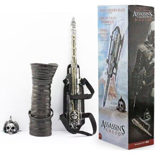 Novel Assassin Creed 4 Black Flag Edward Prop Weapon 1:1 Sleeve Arrow Sleeve Blade Can be Ejected Prop Model Cosplay Game Gift