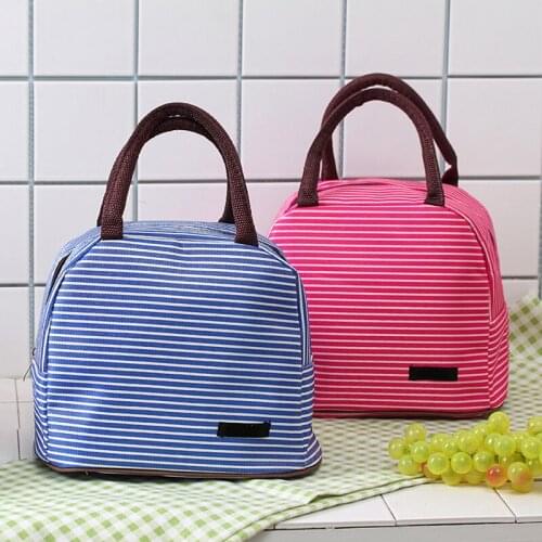 Picnic bags Functional Pattern Cooler Lunch Box Portable Insulated Canvas Lunch Bag Thermal Food Picnic Lunch Bags