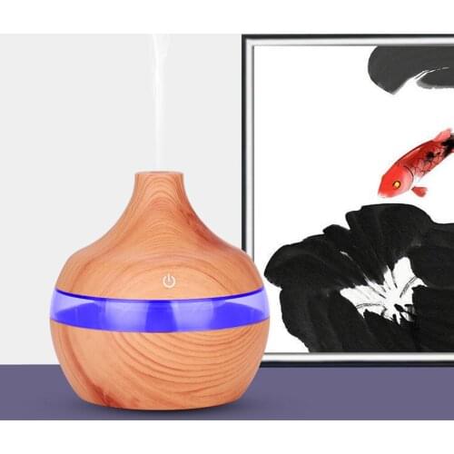 300ML Wood Grain Aroma Machine Humidifier Diffuse Essential Oil Diffuser