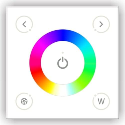 10pcs/lot D Series Wall-mount Led Touch Panel LED Controller 3528 5050 RGB Strip Light DC 12V-24V RGB Controler Glass Panel 100m