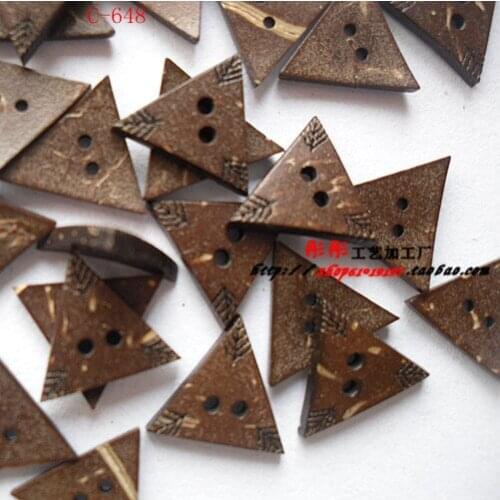 100 pieces/lot Natural Coconut Buttons Grament Buttons Diy Beads - 13mm C648