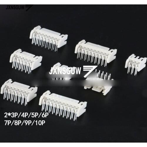 20PCS PHD2.0 2X3P/2X4P/2X5P/2X6P/2X7P/2X8P/2X9P/2X10P Crescent Needle 2.0MM Pinner Connector Plug-in Socket