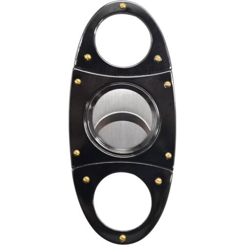 Gun Metal Black Color Cigar Cutting Cutter Stainless Steel Rivet Cigar Shear Scissors Smoking Sharp Blades guillotine Smoke Tool