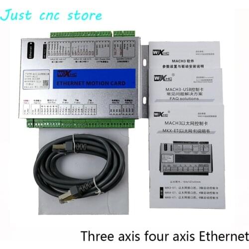 CNC Mach3 Ethernet port Motion Card XHC Controller Breakout Board 2MHz Support Win7 speed controller dc pwm