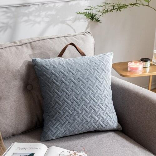 Sofa Pillow European-style Simple Bedside Cushion Bedroom Interior Decoration Pillow with Core Removable and Washable
