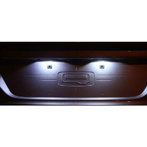 For Porsche Carrera GT Cayenne (955) Cayman (987) Panamera SCOE 2 x Canbus 3SMD 5050LED Licence Plate Light Bulb Car Styling