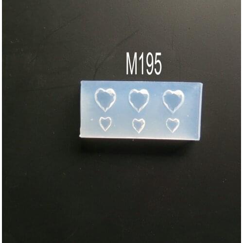 1PC Nail Art Heart Shape Acrylic Mold Acrylic powder mold nail art M195