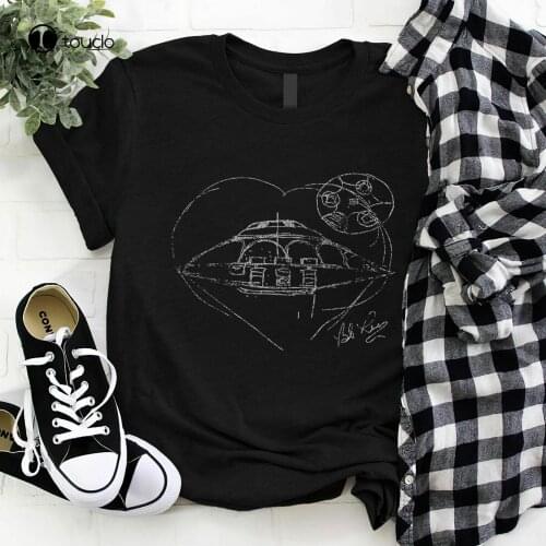 Ufo Alien Craft Bob Lazar Ufologist Unisex Vintage T Shirt S-3Xl Black