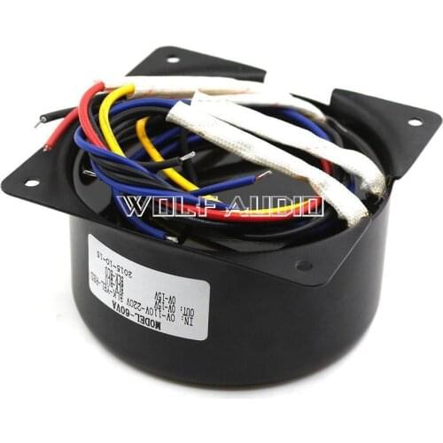1PCS 60VA Sealed Toroid Transformer 110V/220V Out 0-15V*2/0-12V*2 For Choose