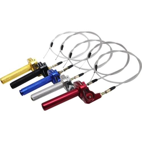 Racing 22mm CNC Throttle Grip Quick Twister+Throttle Cable Aluminum Acerbs CRF50 70 110 IRBIS 125 250 Dirt Bike Motorcycle
