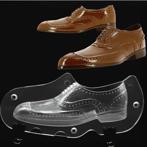 Leather Men Shoe Plastic Chocolate Mold 3D Candy Cake Molds Cake Decorating Tools DIY Home Baking Sugar Craft Accessories