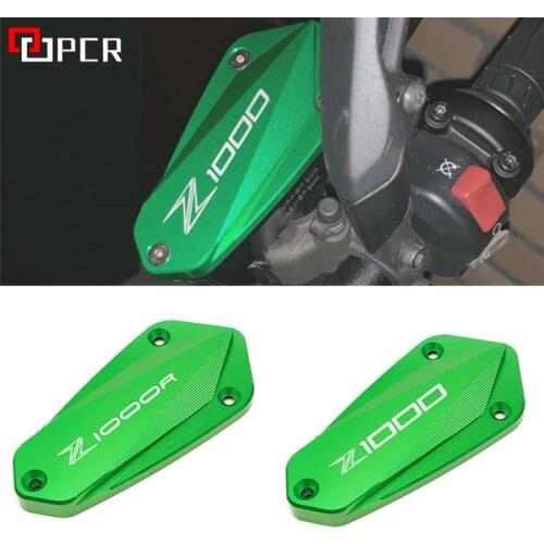 Motorcycle CNC Front Brake Fluid Reservoir Cap Cover For KAWASAKI Z1000 2014-2020 Z1000R 2017-2020 LOGO Z 1000 R