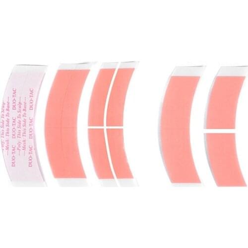 36pcs/lot Red Pre-cutted DUO-TAC Lace Front Support Tape Strong Double sided Hair Wig Tape