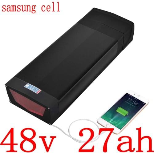 48V 1000W 2000W Lithium Battery 48V 15AH 18AH 21Ah 24AH 27AH Electric Bike Battery 48V electric scooter battery use samsung cell