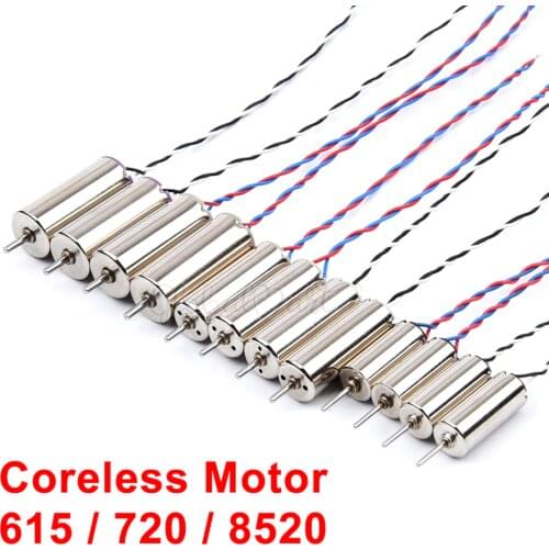 4pcs/lot 720 8520 Mini Coreless Motor CW / CCW for RC Quadcopter Tiny DIY Toys