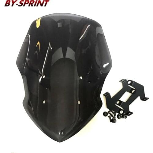 NEW Motorcycle WindScreen Windshield Sun visor Double Bubble For MT-07 MT07 FZ07 FZ-07 2018 2019