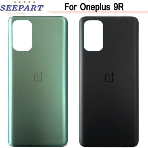 Battery Cover For Oneplus 9R Back Glass Rear Housing Cover Replacement Back Door Battery Case for Oneplus 9R With Camera Lens