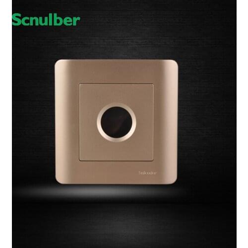 Plastic cover induction sensor luxury champagne touch delay wall switch