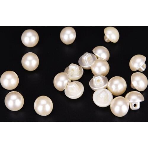 20PCS 9/10/11.5/12.5/15mm DIY Pearl White Resin Buttons Coat Boots Sewing Clothes Button Scrapbooking Garment Apparel
