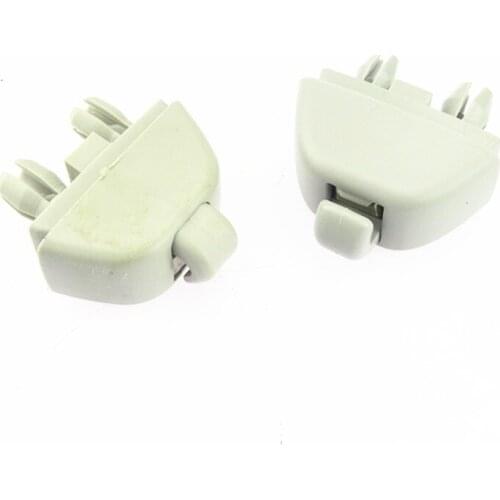 SCJYRXS Qty 2 Grey Sun Visor Fixator Clip Sunshade Fastener 6R0857561 6R0 857 561 Y20 For Polo CIitigo Rapid Seat MII Passat B7