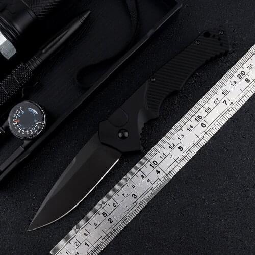 OEM 9600 BK folding knife D2 blade aluminum handle camping outdoor pocket survival EDC tool hunting tactical kitchen knife