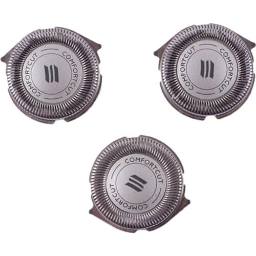 3 Pcs Blade for Shaving Head Replacement Razor Head for SH30/50 Cutter Head Accessories S5000 S5079,Silver