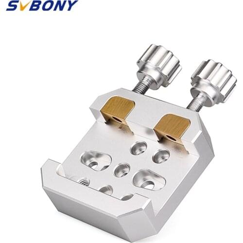 SVBONY Clamp Reinforced dovetail slot with 2 brass screw lock for photography monocular binocular telescope astronomical W2581D