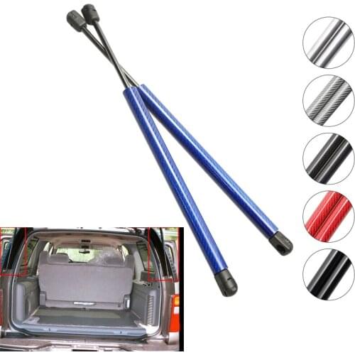 Carbon fiber for Chevrolet Suburban (GMT800) SUV 2000-2006 GMC Yukon XL Rear Trunk Tailgate Lift Supports Gas Struts springs