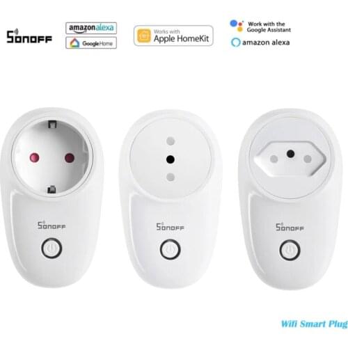 Itead SONOFF S26R2 Wifi Smart Plug Switch DE/BR/IT Smart Home Automation eWeLink App Timing Wall Power Socket Work With Alexa