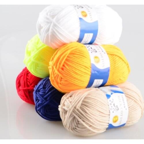 1Pc=50g 95M Milk Cotton Knitting Wool Yarn Thick Crochet Yarn thread yarn for Knitting Hand wool line for handmade Needlework
