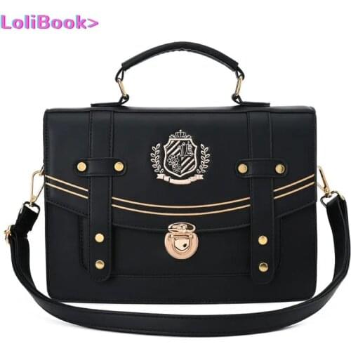 Lolibook Japanese Student Sweet Lolita Backpack Vintage Jk Uniform Bag Crossbody Single Shoulder Backpack Cos Gothic Lolita Bag