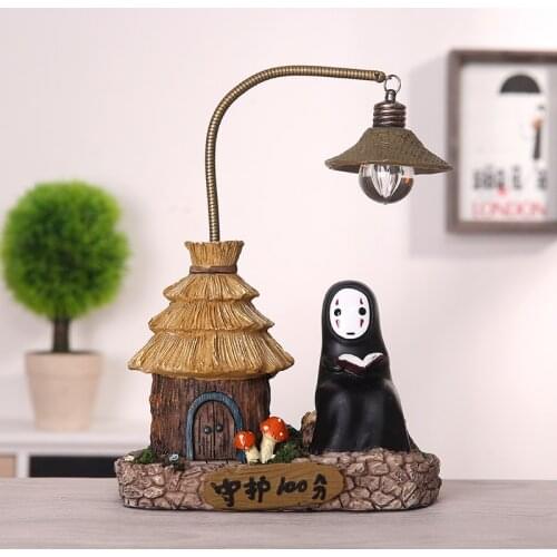Zakka Creative Cute Chinchilla Night Light Ornaments Faceless Mens Hand-made Resin Crafts Creative Gifts Decoration Accessories