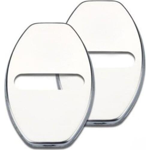 10 sets Stainless Steel VW Door Lock Protective Cover For Polo Golf 7 6 5 Passat B5 B6 Tiguan 2017 R Line Car Decals Accessories