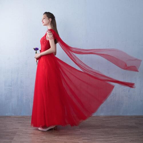 Ladybeauty New Arrival Formal Prom Dresses vestido de noite A-Line Wedding Party Gowns Long Beading Evening Dresses