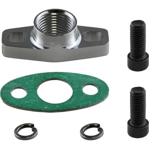 Aluminum Turbo Oil Drain Flange for GT Ball Bearing GT25R GT28R GT30R GT35R