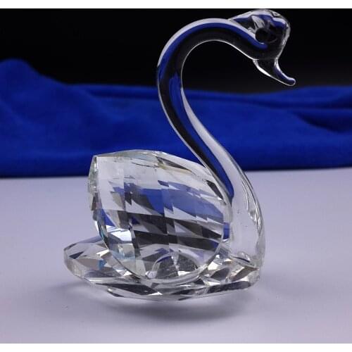 12PCS/LOT Beautiful Crystal Swan Figurines Wedding Favor Party Event Small Gifts for Guests