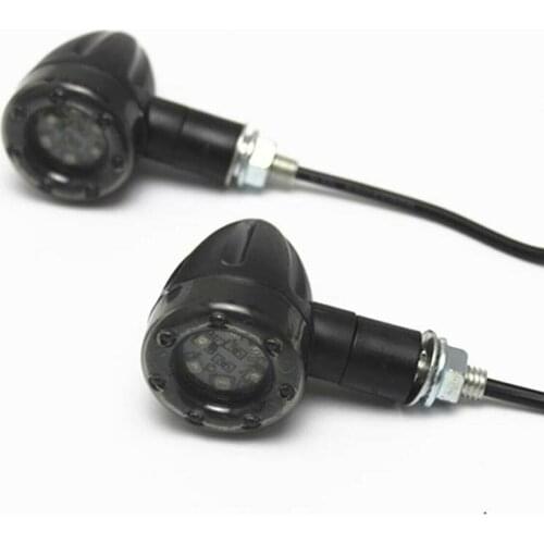 8mm LED Turn Signal Light Blinker Flashing Indicator Lights Lamp Motorcycle Motorbike Universal