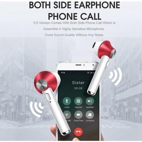 True Wireless Stereo Earphone Ear Hook Running Sport Bass Sound Portable Headset With Mic For Iphone Xiaomi Huawei Mobile Phone
