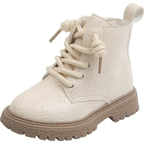 CNFSNJ brand new spring summer Children Shoes Girls Boys Soft Fashion Casual Retro Kids Martin Boots Ankle Boots 26-37