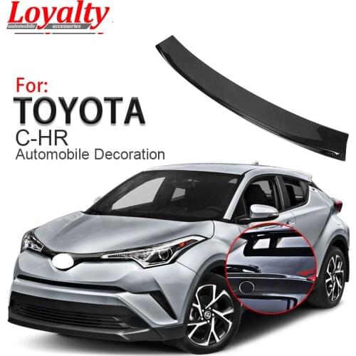 Loyalty for Toyota C-HR 2016 2017 2018 Rear Trunk Spoiler Wing Cover Trim ABS Carbon Fiber Car Accessories