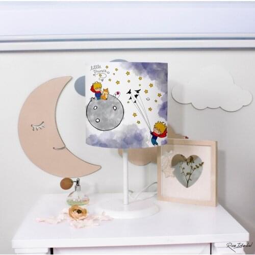 Digital Printed Kids Room Lampshade Table Lamp Night Light E27